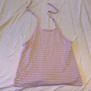AMERICAN EAGLE BACKLESS HALTER TOP SIZE L